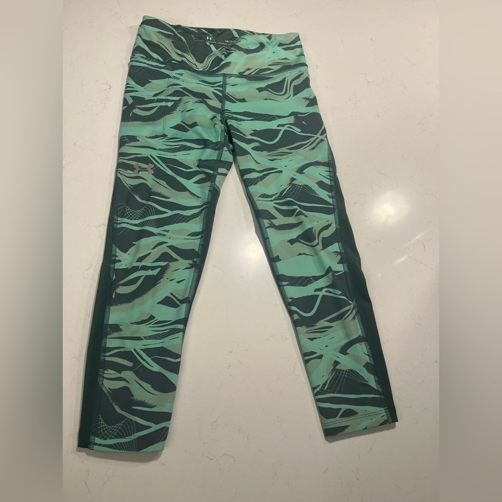 Under Armour Compression Mid-Rise Capri Pant Leggings Women's S/PMint Green